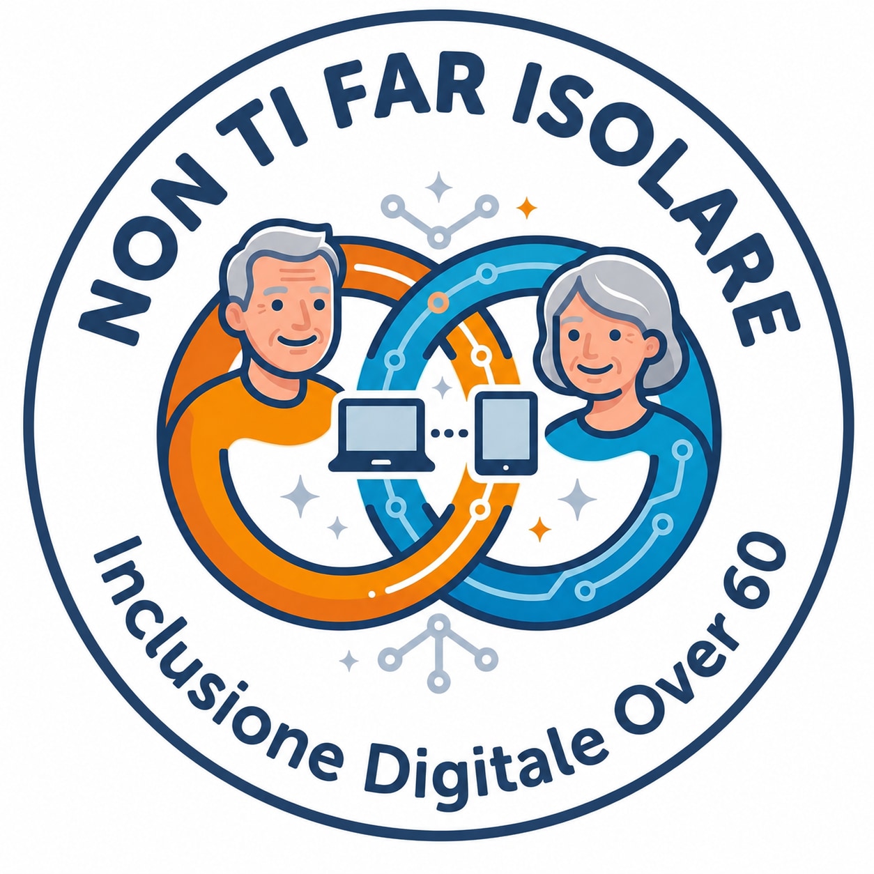Logo Non Ti Far Isolare – Inclusione Digitale Over 60